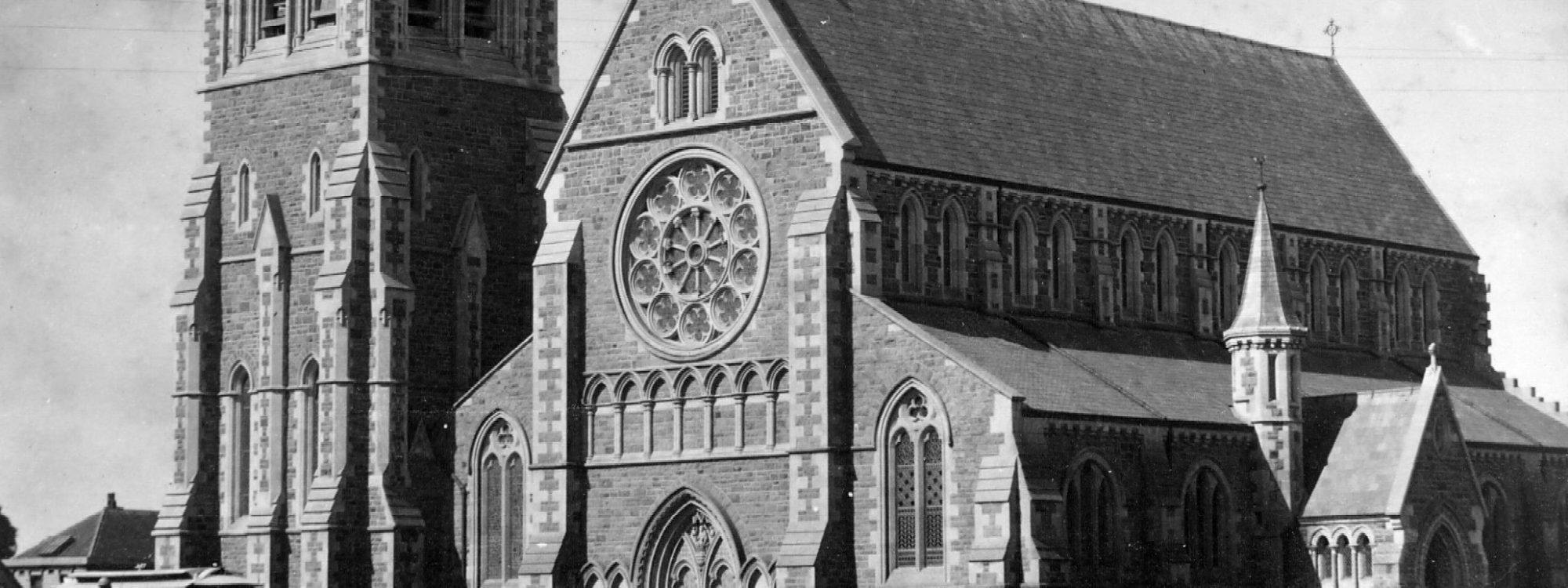 Christ Church Cathedral, Christchurch, photographed in the 1880s